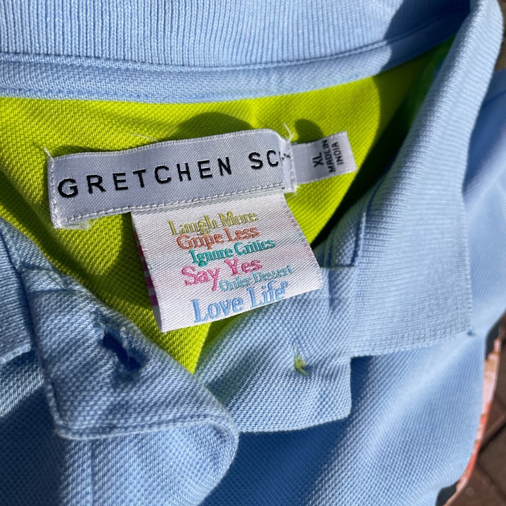 Gretchen Scott Designs Gripeless Cotton Piqué Polo Size XL - Picture 3 of 10